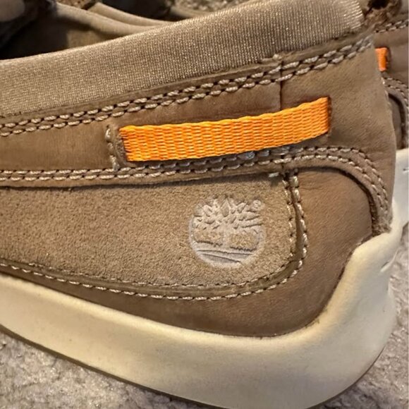Timberland Block Island slip on Tan leather loafers size 11.5 Excellent Conditio main image 6